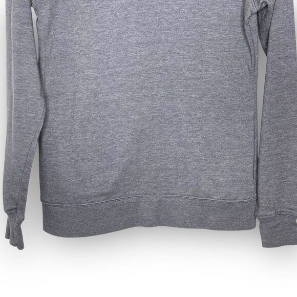 The North Face Gray Lined Spellout Pullover Hoodie Sweatshirt Women’s Small - Picture 7 of 11